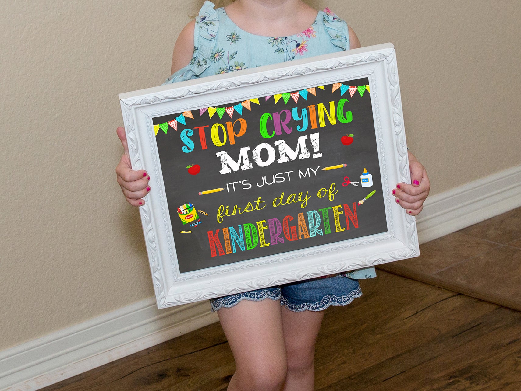 Welcome to a New School Year: First Day of School Chalkboard
