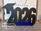Personalized Class of 2026 graduation guest book sign with graduate name.