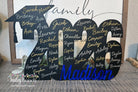 Personalized Class of 2026 graduation guest book sign with graduate name.