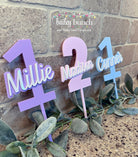 Personalized Cake Toppers with Age and Name