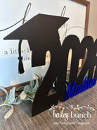 Personalized Class of 2026 graduation guest book sign with graduate name.