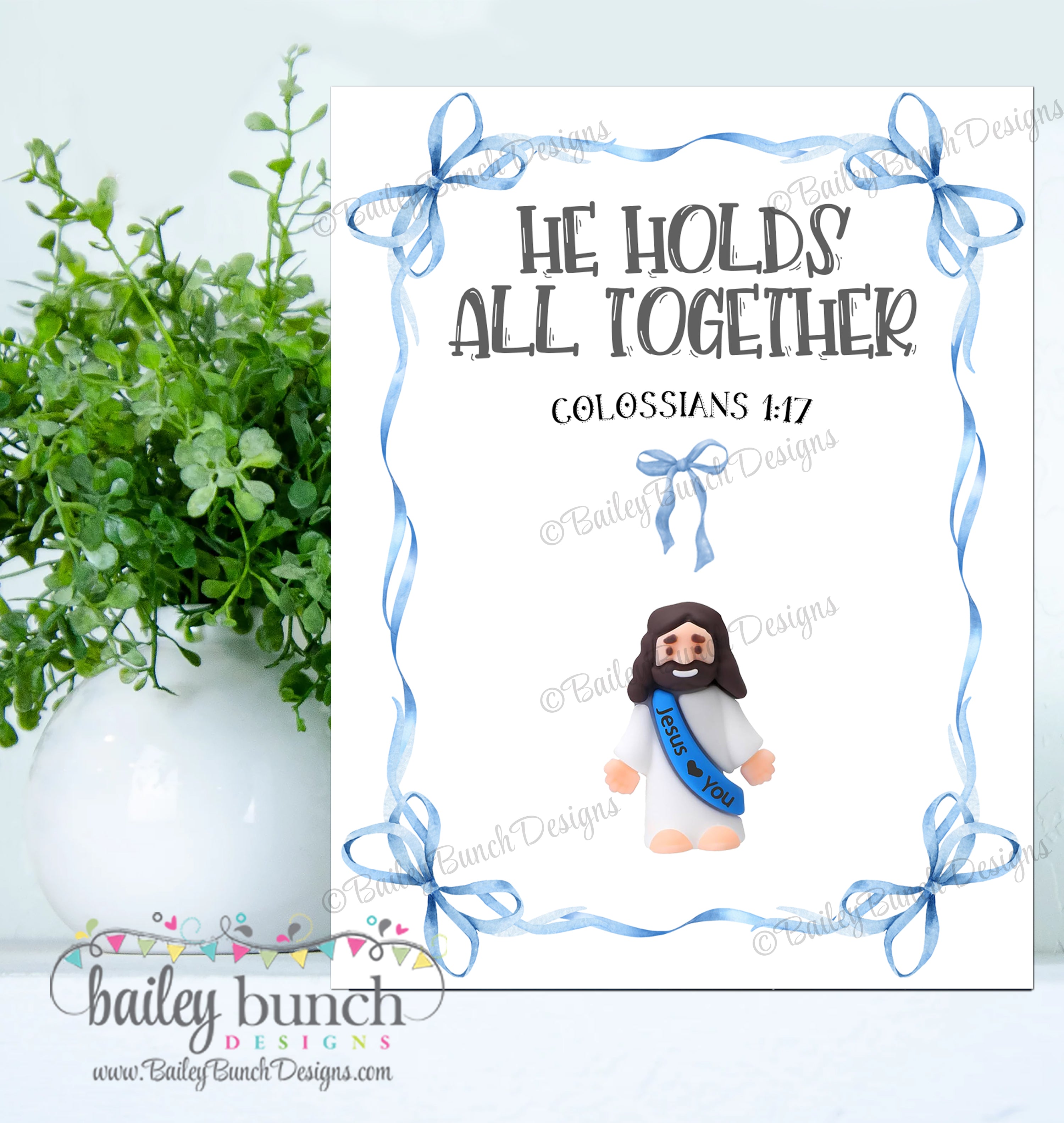 Christian Bow Little Jesus Scripture Cards