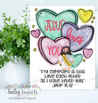 Little Jesus Conversation Hearts Valentine
