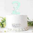 Personalized Cake Toppers with Age and Name