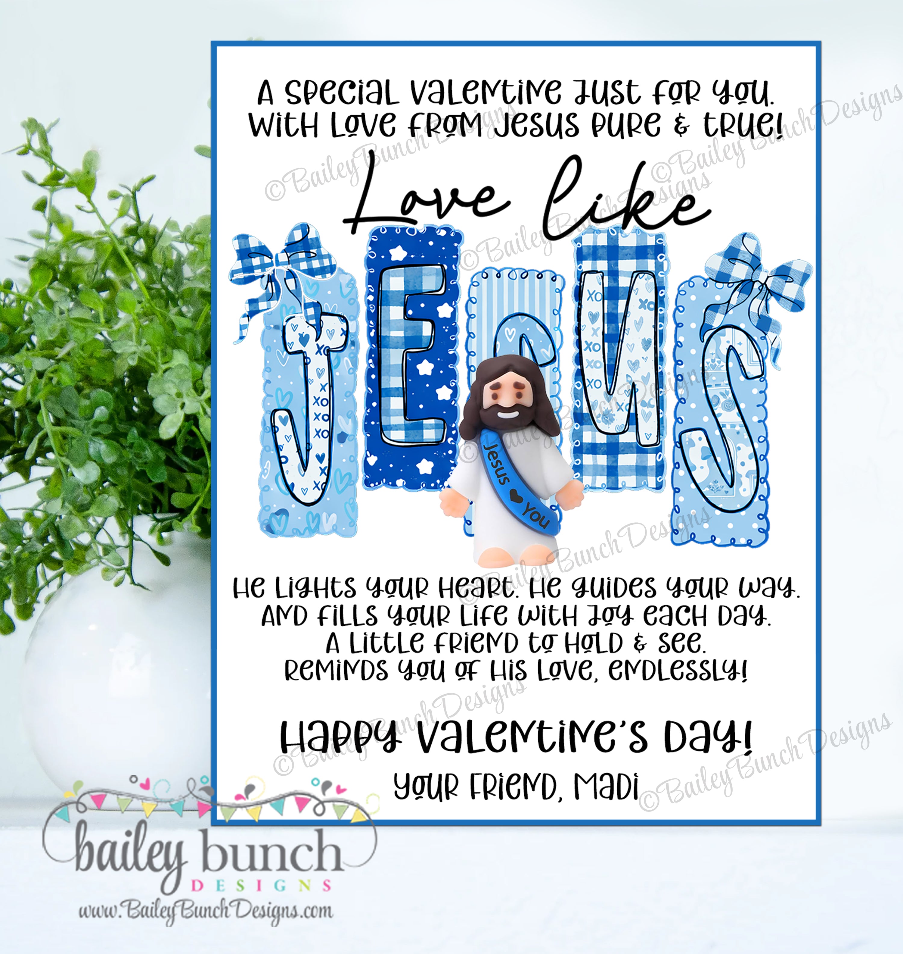 Christian Valentine Card Jesus Theme Religious Education Sunday School Resource Faith Based Printable Digital Download Classroom Exchange Children Ministry Activity Love Message Holiday Celebration Church Event Kids Valentine Collection