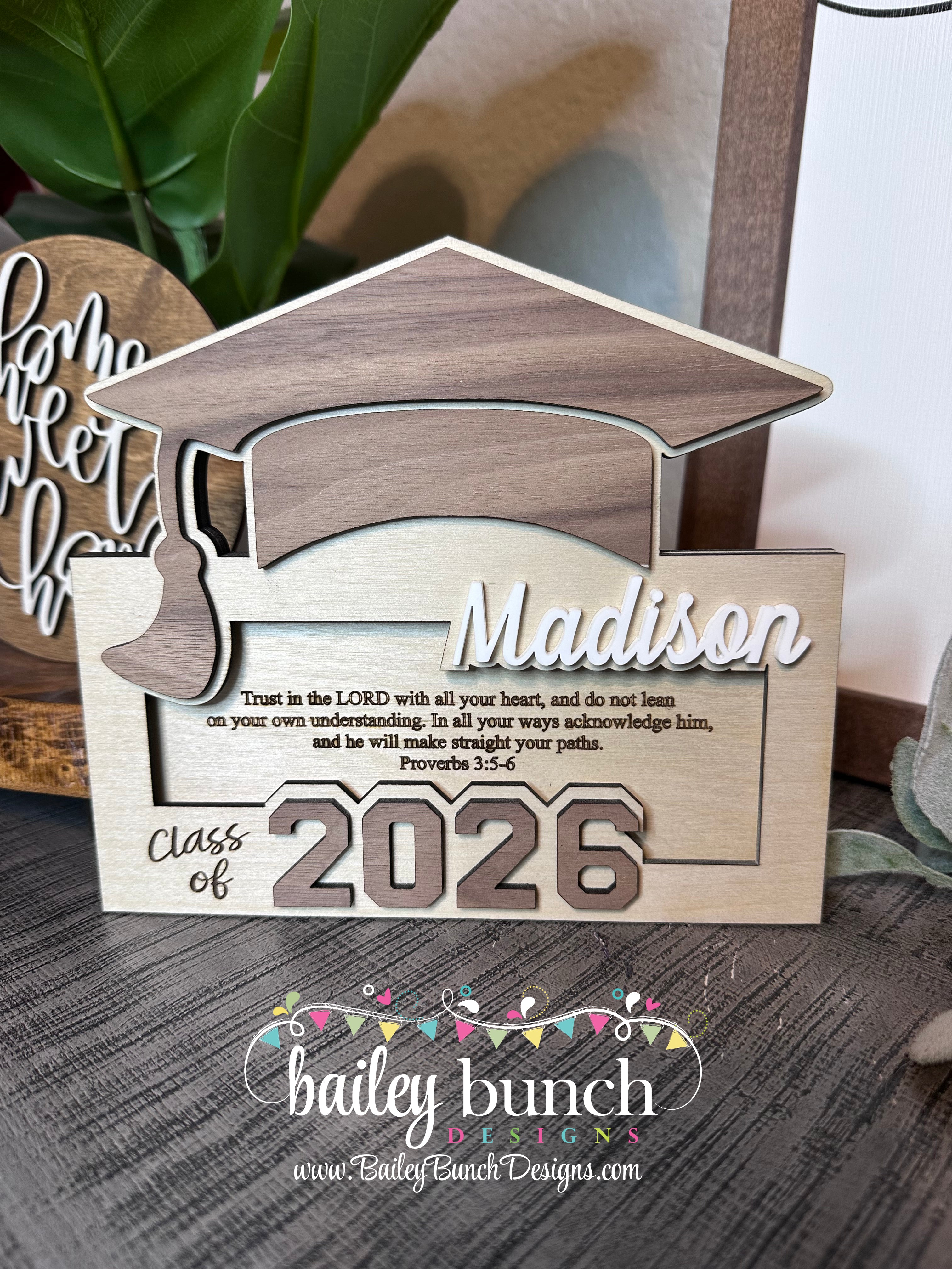 Graduation Gift Money Holder, 2026, personalized with name.